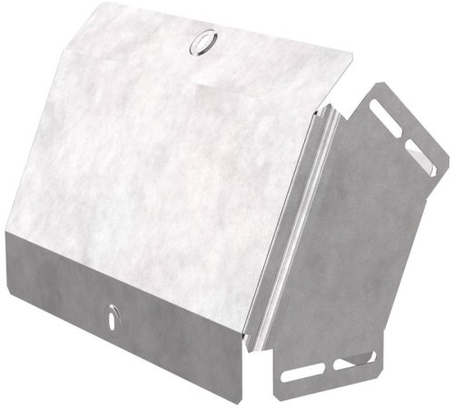 Угол для лотка вертикальный внешний с крышкой Промрукав Стандарт 45град. 300х100 фото Угол для лотка вертикальный внешний с крышкой Промрукав Стандарт 45град. 300х100 картинка